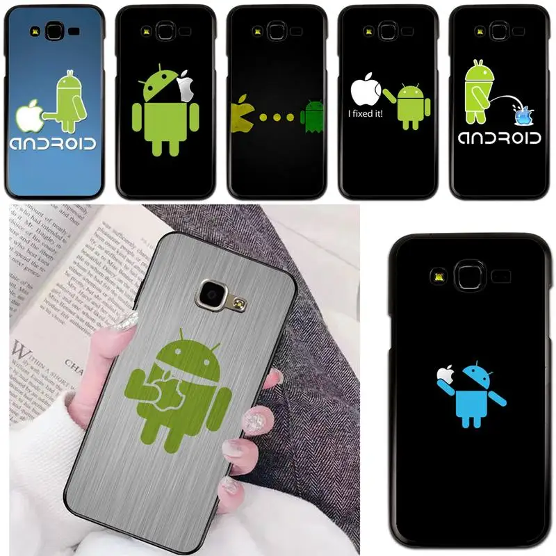 

Funny A-android Robot Phone Case For Samsung Galaxy J200 J2 Prime J2 Pro J6 2018 J250 J4 Plus J415 J5 Prime J7