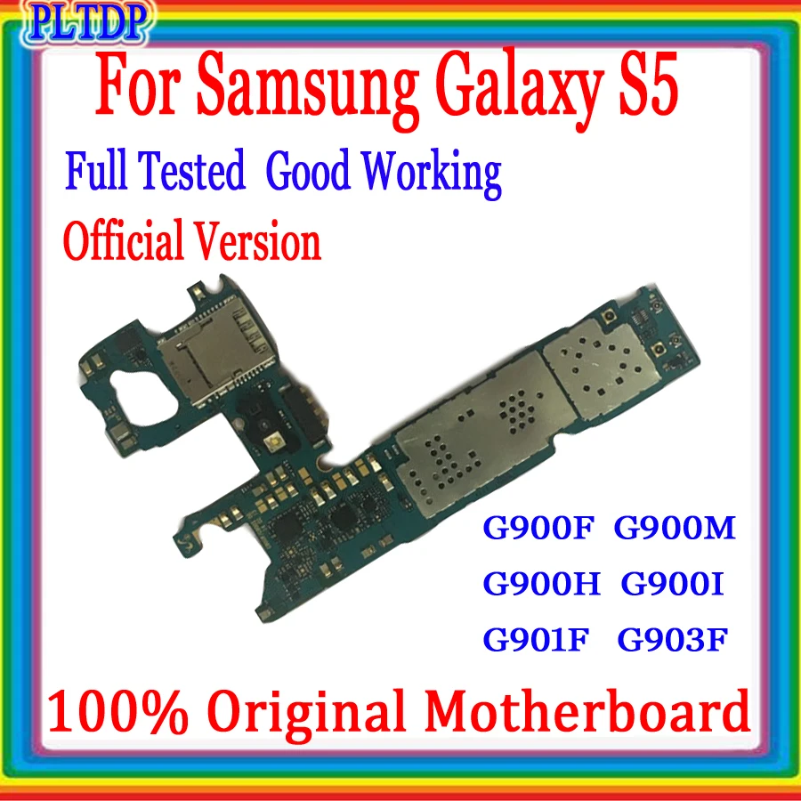Оригинальная разблокированная материнская плата для Samsung Galaxy S5 G900F G900H G900i система