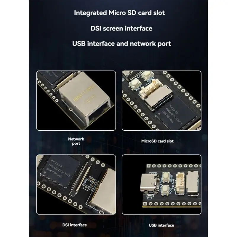 Фото Плата разработки DT21 RK3506 на базе Linux, чип RK3506G2, 128 МБ DDRL3, порт Ethernet 100 Мбит/с для встроенных систем. №2