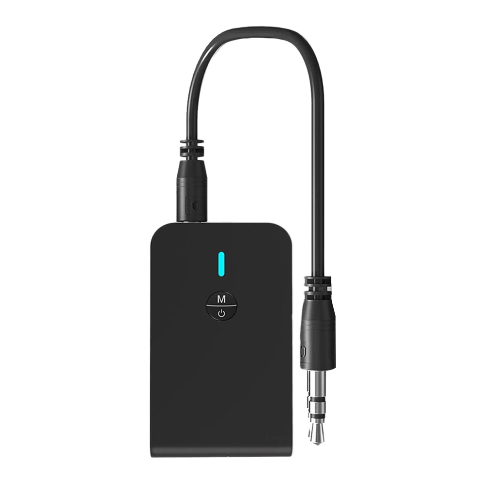Приемник-передатчик Bluetooth 5 0 с низкой задержкой, 2 в 1, беспроводной аудио адаптер для автомобильного ТВ, ПК, динамика, наушников с разъемом Aux 3 5 мм