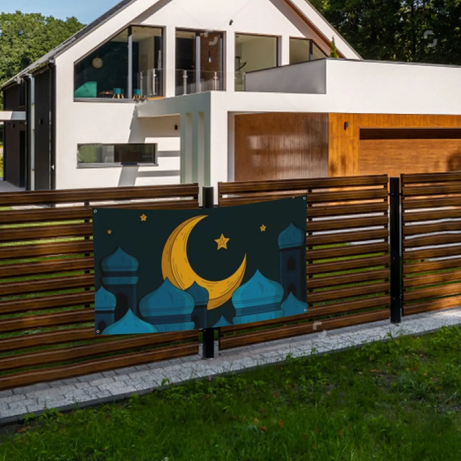 

ИД Мубарак баннер подвесное украшение мусульманский фестиваль праздник Рамадан вечерние Ник Декор