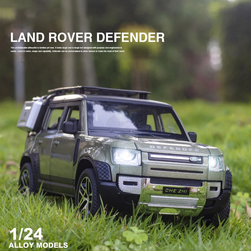 Новинка 1:24 Land Rover Defender SUV игрушечный автомобиль из сплава литой и модель автомобиля Миниатюрная в | Отзывы и видеообзор -1005002835493288