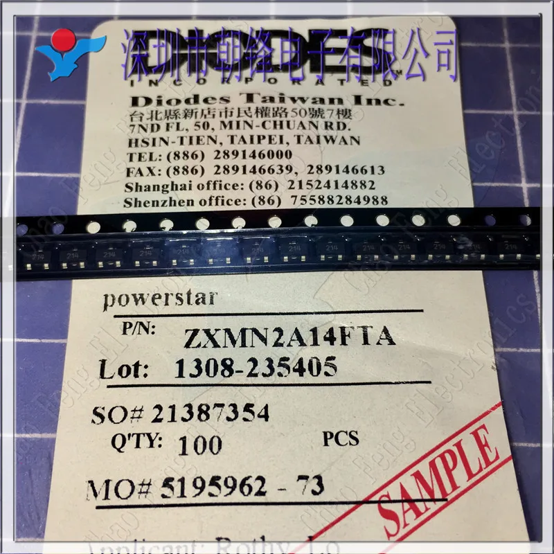 

10 шт. Оригинальный Новый ZXMN2A14FTA SOT-23