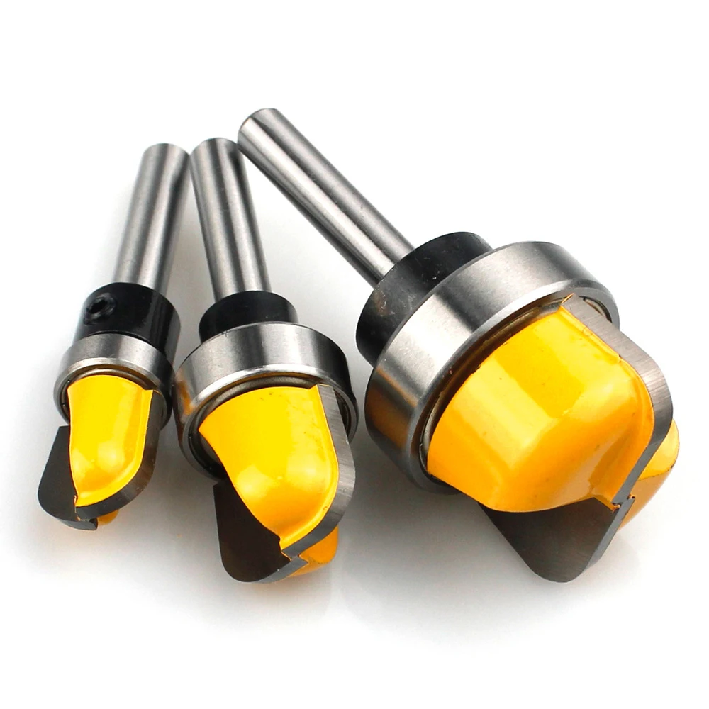 

3Pcs 6mm 1/4" Engraving Machine Lock Hole Cutter Wood Milling Cutter Profiled Deep Round Bottom Electric Wood Linear Cutter Tool