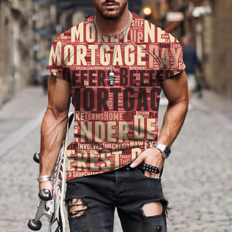 

Summer 2022 New Fashion Simple Men's Loose Suhara 3D Printed Geometric Short-Sleeved Sports Casual Round Neck Oversized T-shirt