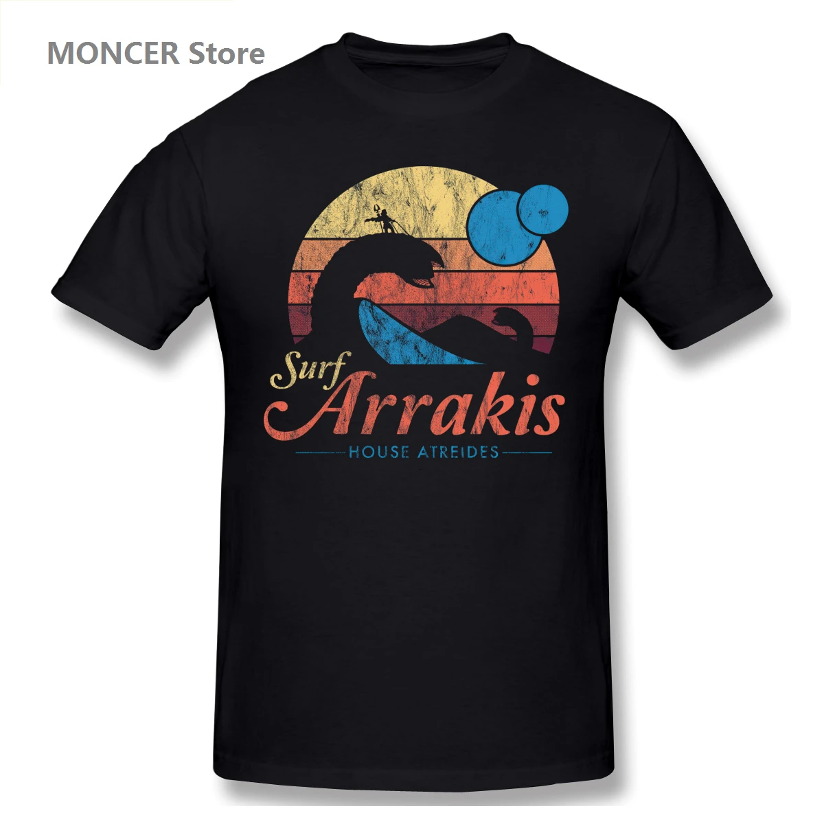 

Visit Arrakis - Vintage Distressed Surf - Dune - Sci Fi T Shirt Men/WoMen T-shirt Short Sleeve Graphics Tshirt Brands Tee Tops