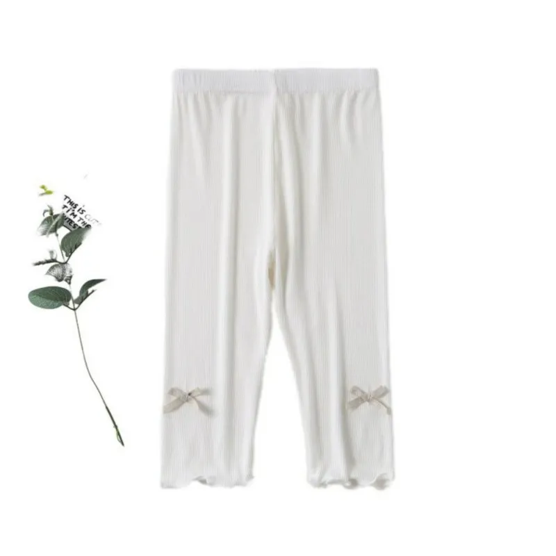 Леггинсы детские однотонные с бантом на Возраст 3-13 лет