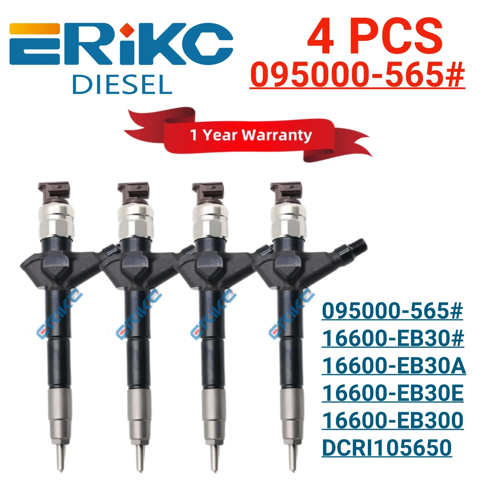 095000 -5655 16600-EB30B Форсунка Common Rail -5650 16600-EB30A Дизельная форсунка для DENSO Nissan Pathfinder