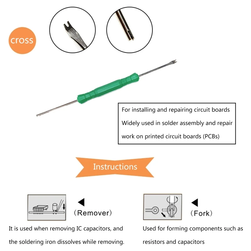 

6x Double-head Welding Auxiliary Repair Tools Set Welding Auxiliary Tools Soldering Solder Iron Assist Disassembly Tools