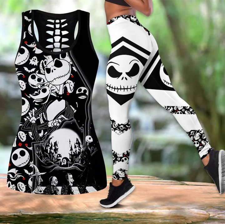 Женский комплект для йоги и фитнеса с вырезами