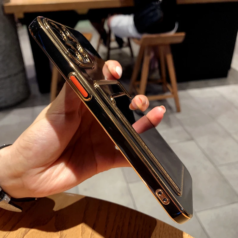 Роскошный мягкий пластиковый чехол с покрытием для iPhone 13 12 11 Pro Max XS XR X R 8 7 Plus SE 2020