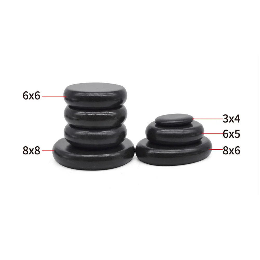 

Stones Hot Spa Stone Basalt Warmer Guasha Natural Black Kit Essential Lava Heated Gua Set Energy Stoness Body Foot Sha Heater