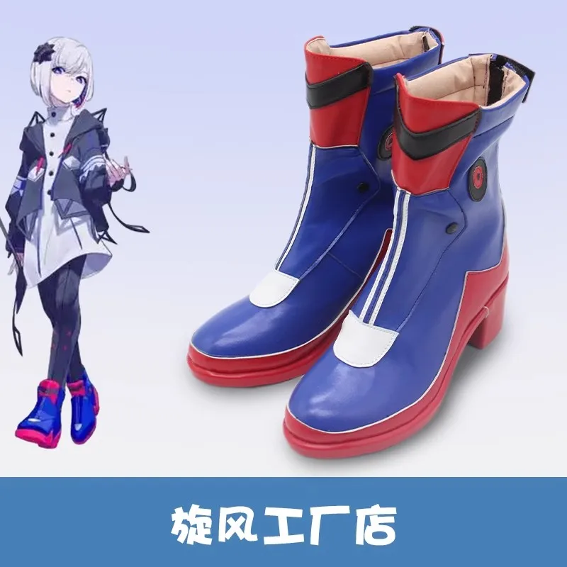 Косплей Kamitsubaki Rime Обувь Сапоги Женщины Мужчины Хэллоуин Костюм Аксессуар Опора