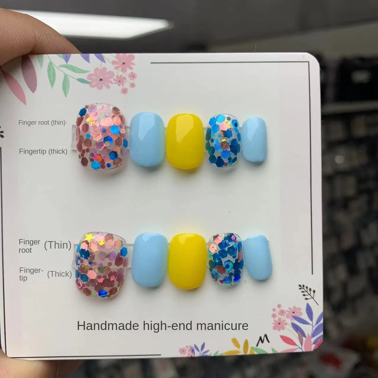 Press on Nails Supplies for Professionals Short Coffin Fake Nails with Jelly Glue Free Shipping Artificiales Nail Accessories
