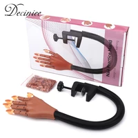 nail art trainning practice hand flexible movable false fake hands for acrylic nail manicure diy print practice manicure tools