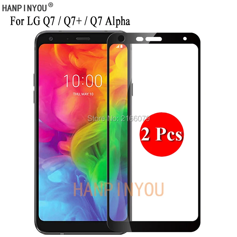2 Pcs/Lot For LG Q7+ / Q7 Plus Alpha 5.5" Full Cover Screen Protector Tempered Glass Protective Film + Clean Tools | Мобильные