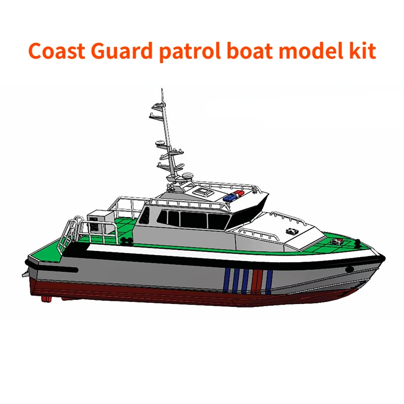 RC Coast Guard Patrol Boat Модель DIY Сборочный комплект Наука и образование игрушечной лодки