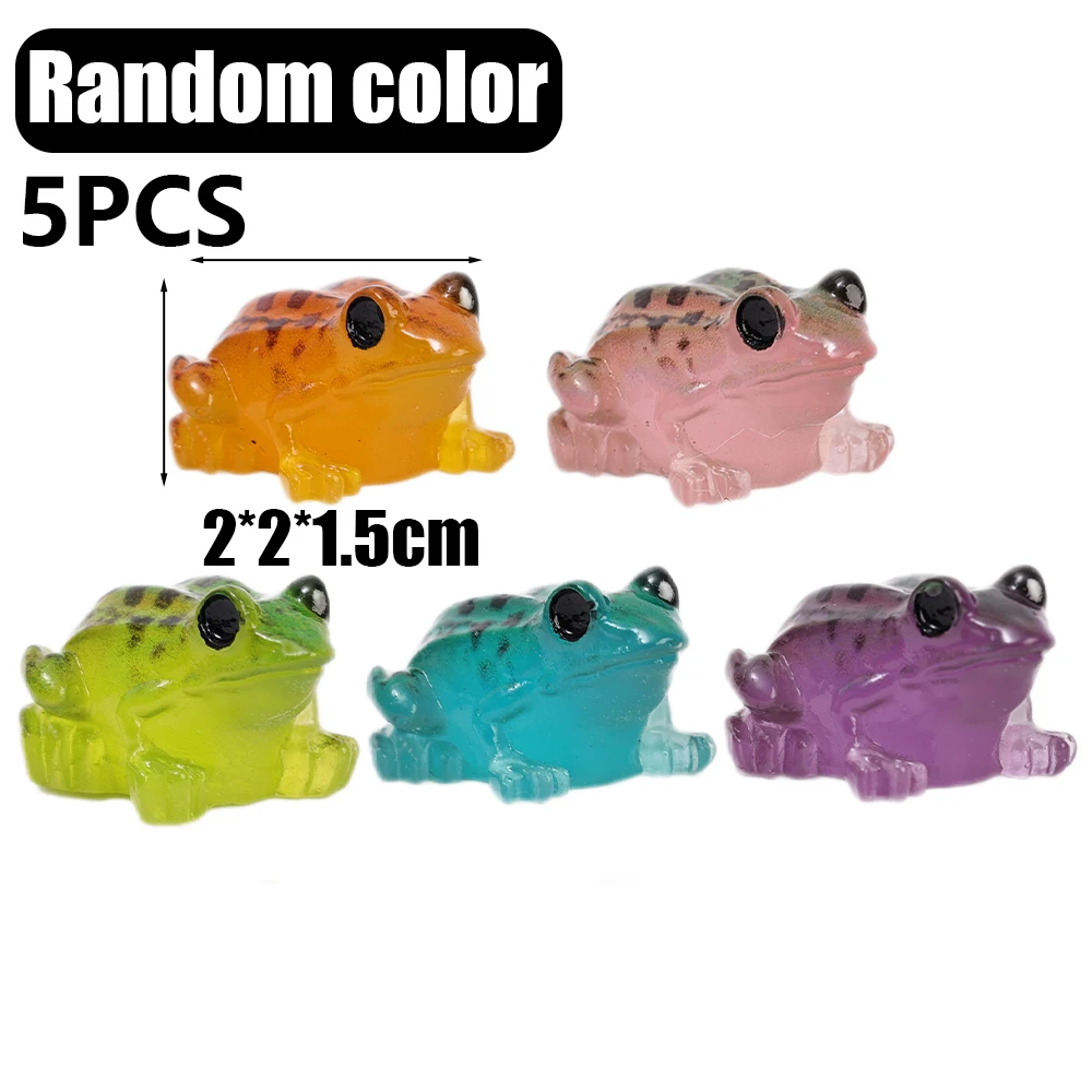 

Светящиеся лягушки из смолы, набор из 5 штук