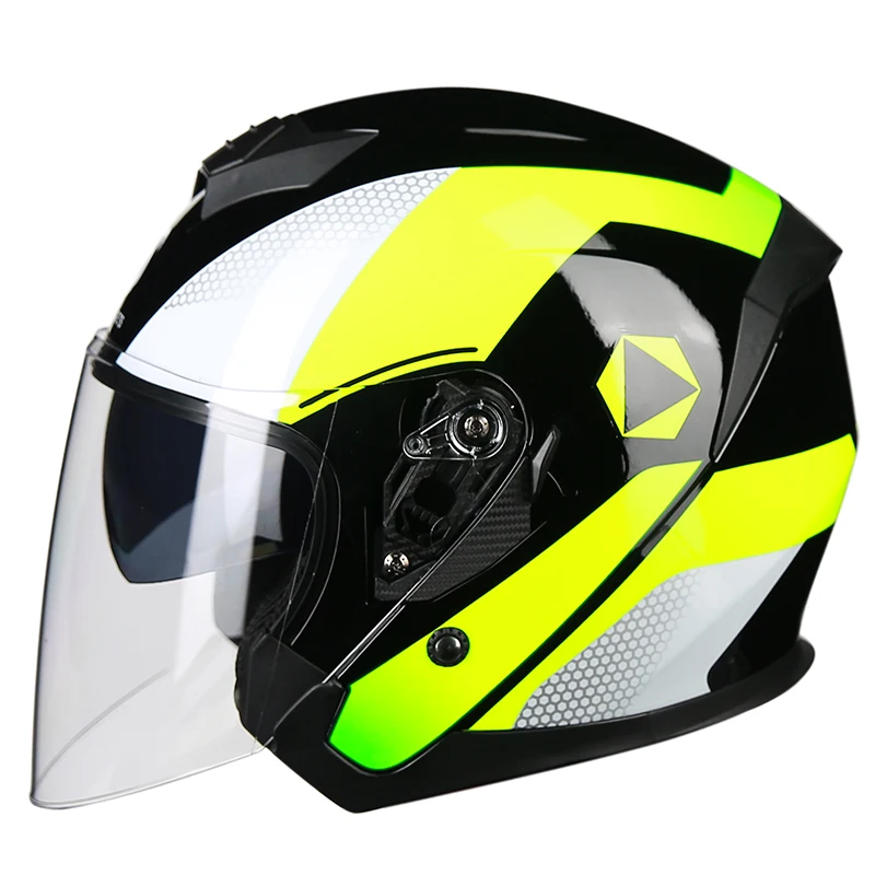 

Double shade motorcycle helmet 3/4 helmet dirt bike kart bike unisex