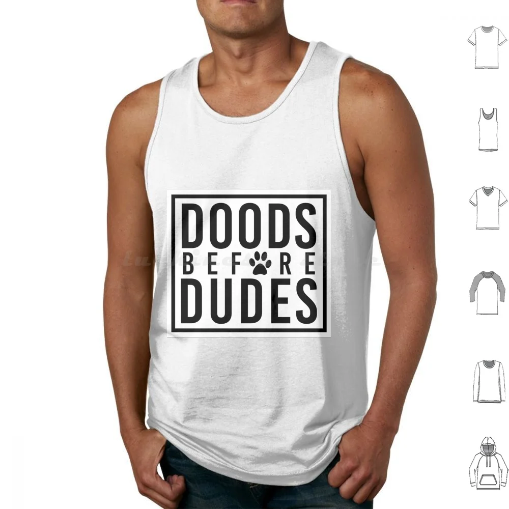 

Doods Before Dudes Tank Tops Print Cotton Dood Doodle Labradoodle Dog Dogs Pet Doods Before Dudes