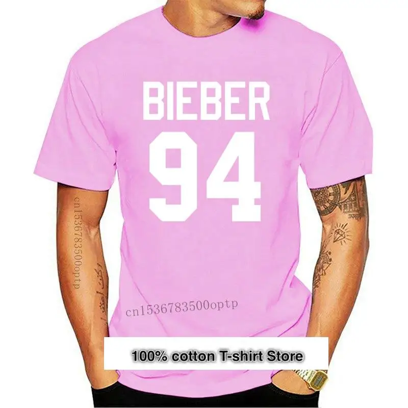 

Camiseta с изображением Джастина Бибера 94 для мужчин, одежда с круглым вырезом, новая
