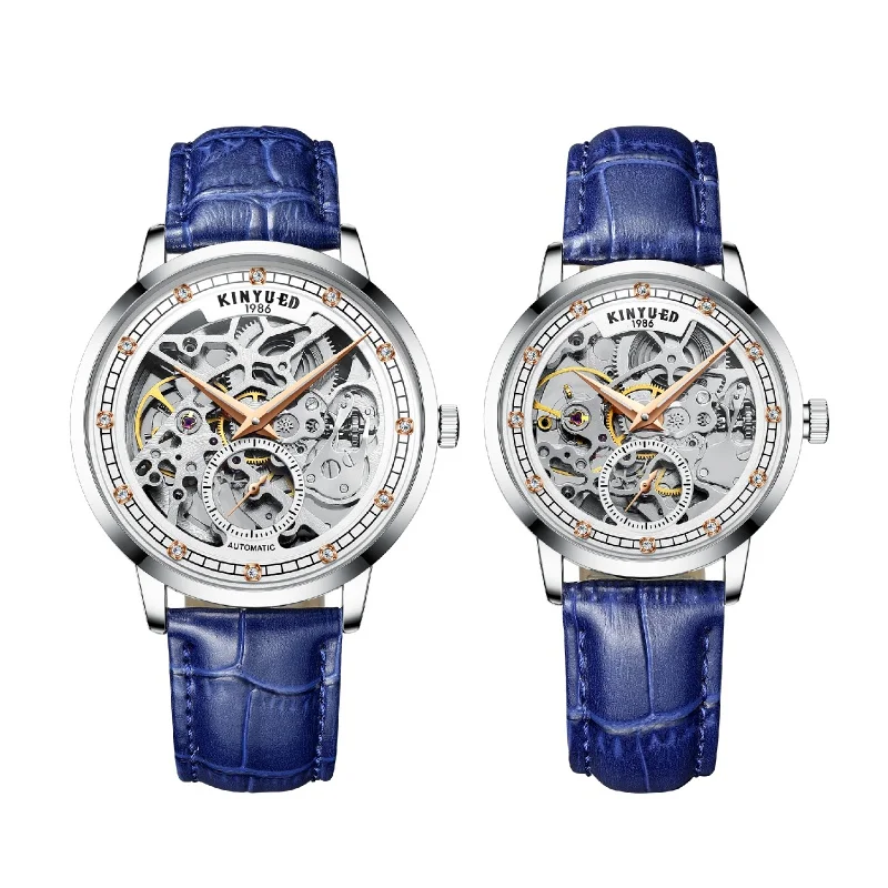 KINYUED Luxury Lover Watches Fashion Waterproof Watch for Men and Woman Couple Watch Lover's Wristwatch часы женские наручные