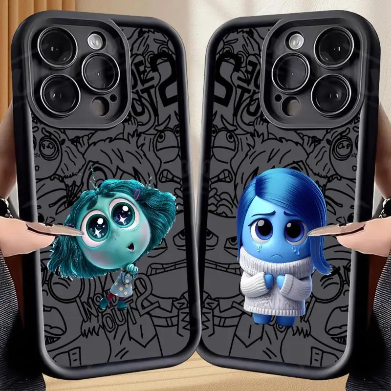 Disney Inside Out Vice Mente phone case for Apple iPhone 16 15 pro max 13 12 11plus 14 16promax 11 tpu fundas waterproof casos