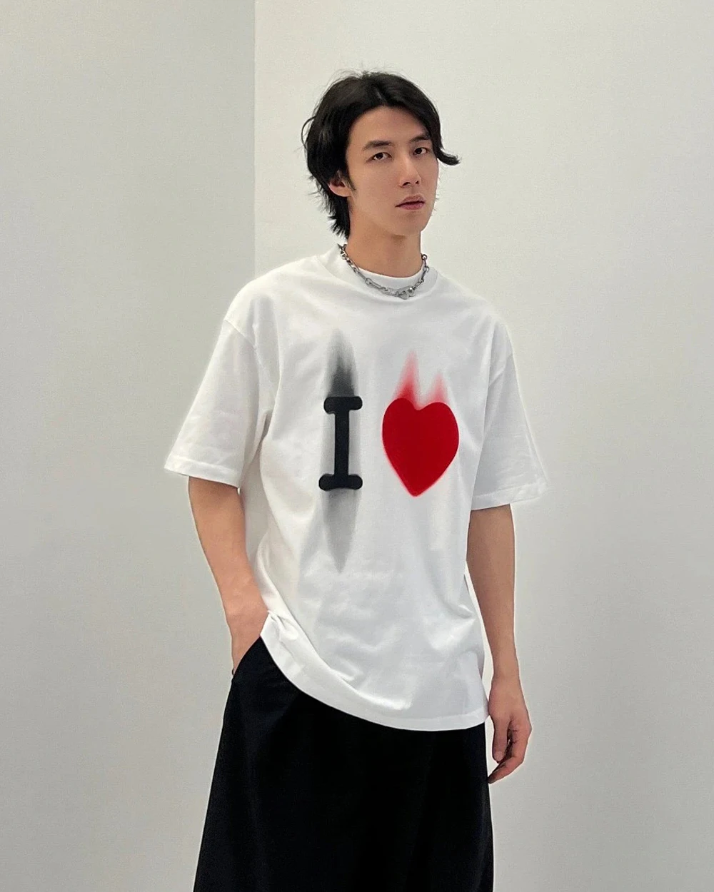 

23 Love Print T-Shirt High Quality O-Neck 100% Cotton Men's Short Sleeve Fashion Men's and Women's T-Shirt