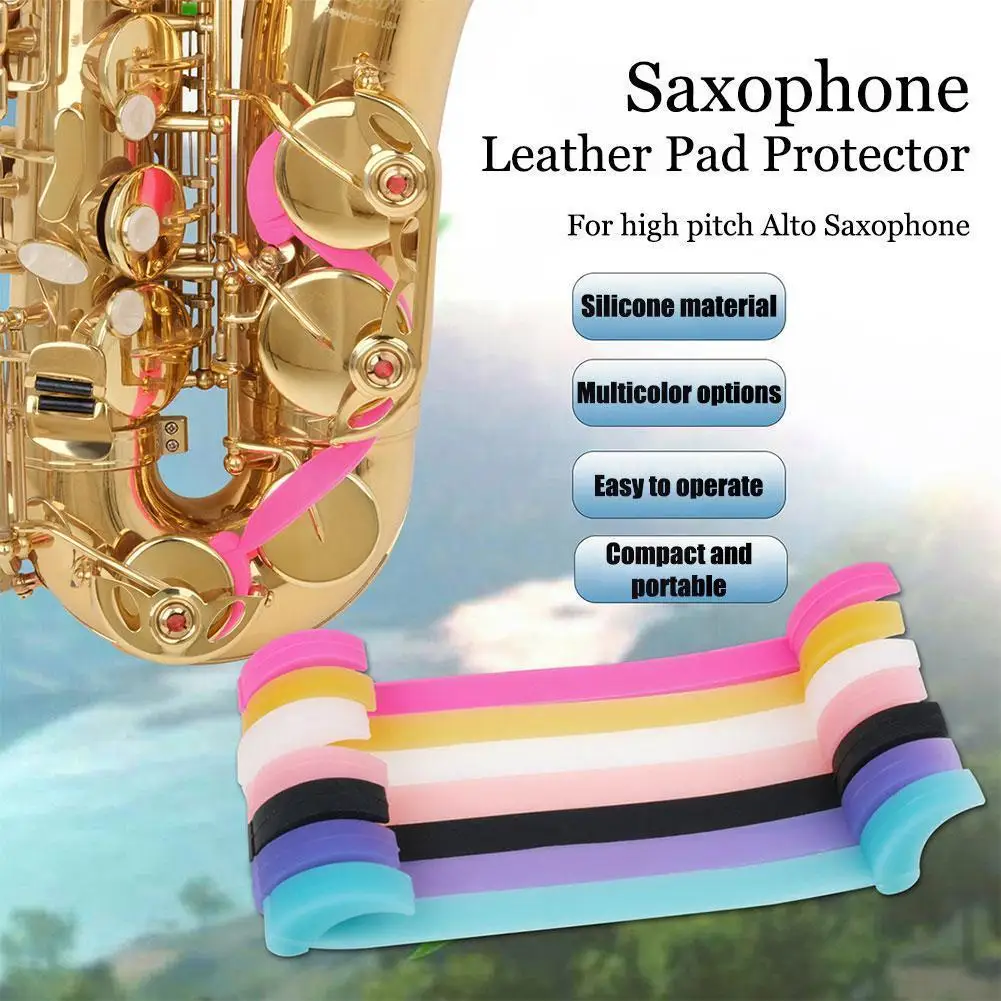 

Saxophone Key Prop Sax Pad Universal Anti-Sticking Cleaning Saxophone Tool Silicone Pad Leather Maintenance Protector Alto/ E1O3