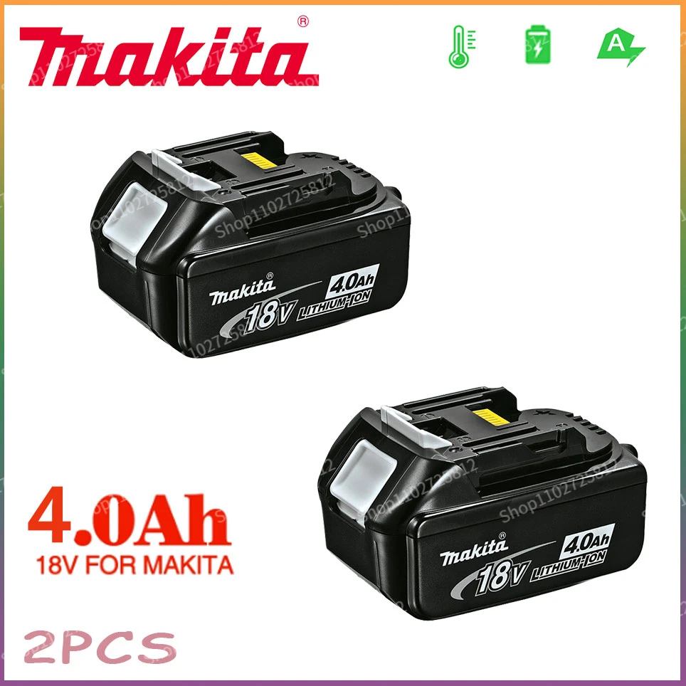 

18V 4.0Ah BL1830 Makita Original Rechargeable Power Tool Battery With LED Lithium-ion Battery BL1860B BL1860 BL1850 4000mAh