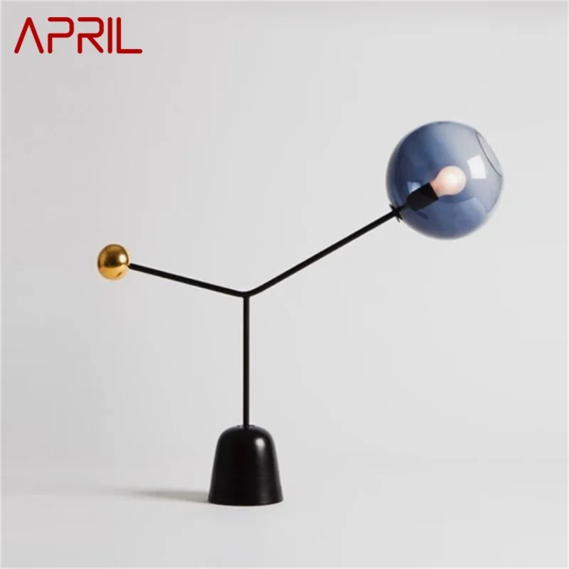 

APRIL Postmodern Table Lamp Creative Marble Bedside Desk Light LED Glass Simple Home Bedroom Living Room Decor