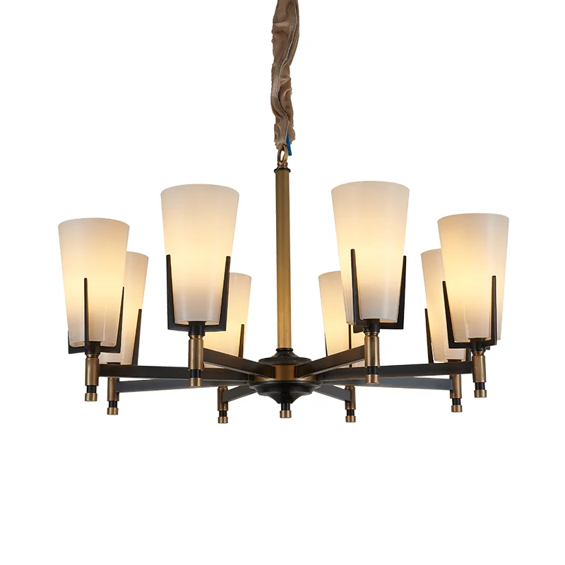 

LukLoy Регулируемый подвесной светильник для кухни, столовой, Потолочная люстра, светильник, медный подвесной светильник, современный светиль...