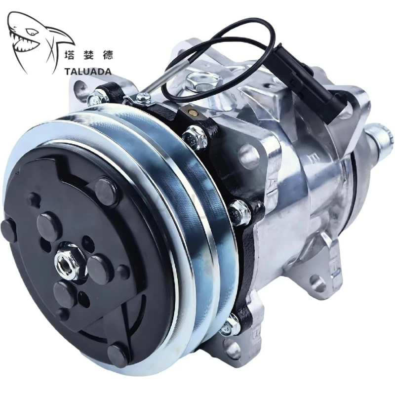 Фото Компрессор кондиционера 12V SD5H09 (1911506010) для экскаваторов Takeuchi TB138FR, TB145, TB153FR, гарантия 1 год №1