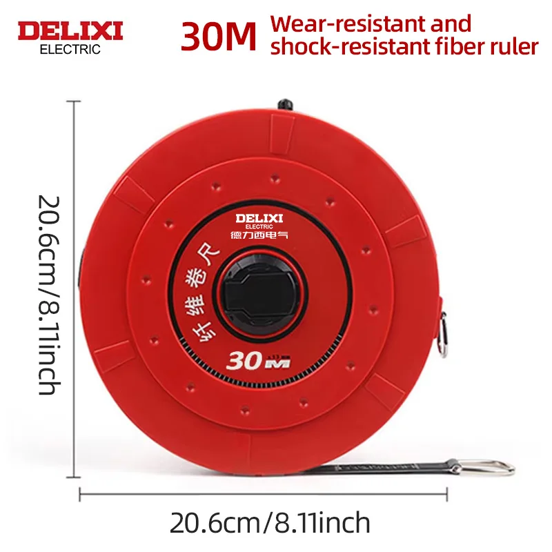 

DELIXI ELECTRIC Рулетка 30 м волокнистая кожаная