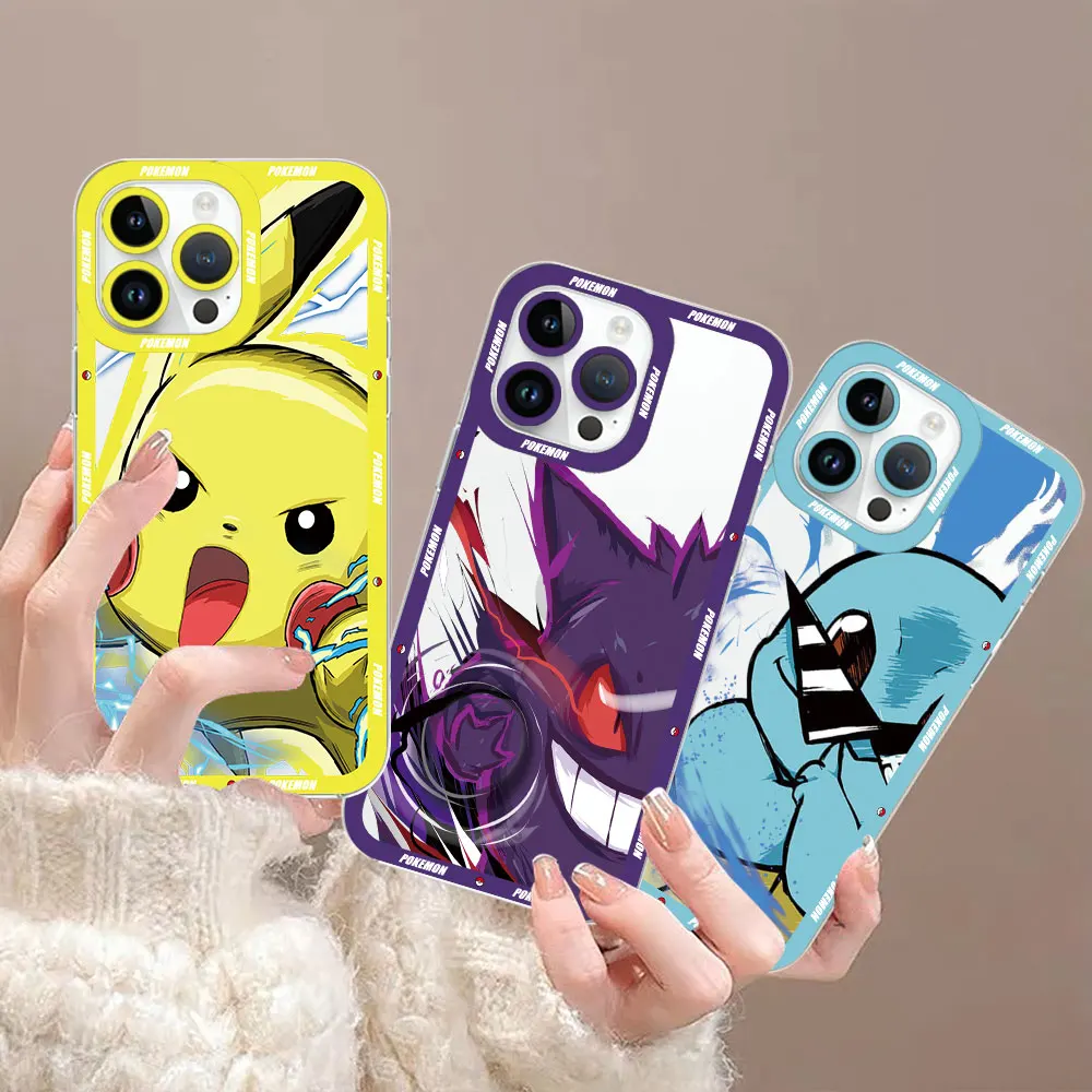 Роскошный чехол для iPhone 11 с мультяшным покемоном 14 15 Pro Max чехлы 13 12 Mini XS 8 7 6S Plus XR X SE