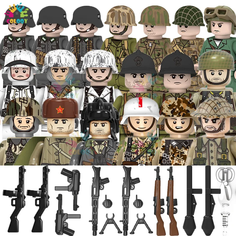 Конструктор военная армия WW2 конструктор советский США Великобритания Франция