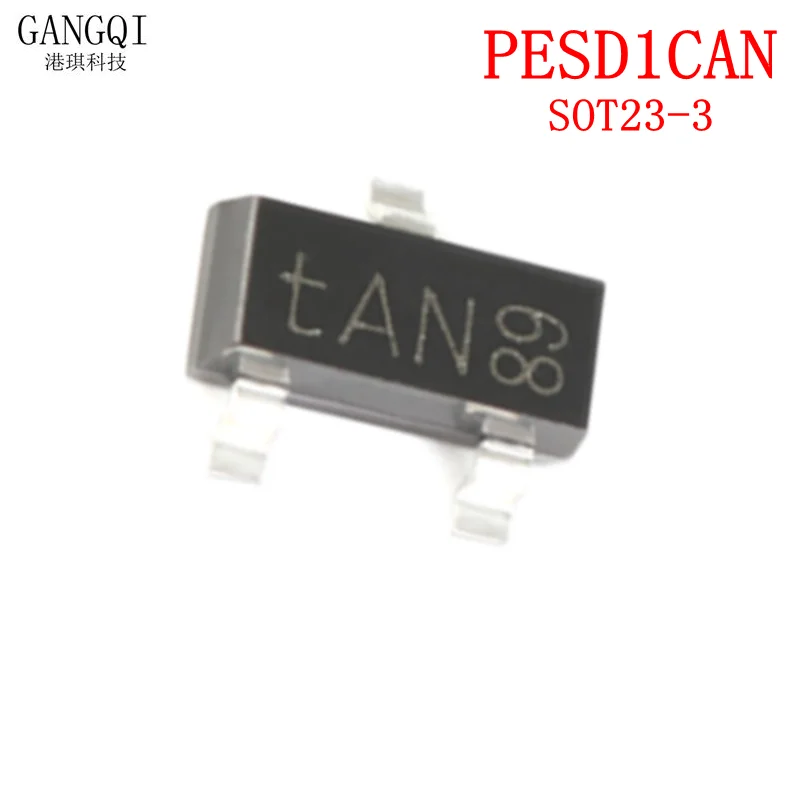 

10pcs/lot PESD1CAN TAN SOT-23 CAN bus ESD protection diode New