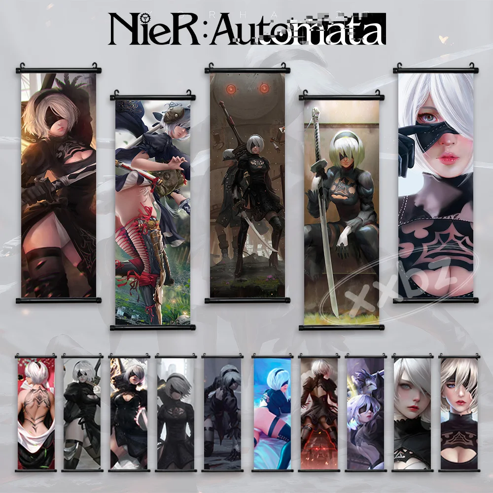 

NieR Automata ARPG Game Anime Posters Canvas HD Prints Pictures Wall Art Painting Home Decor 2B Character Posters Living Room