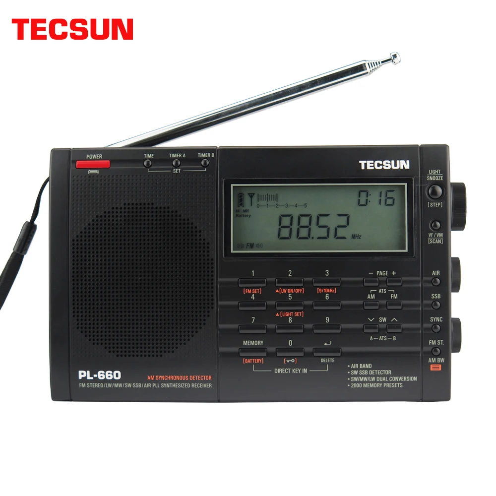 

TECSUN PL-660 Portable Radio FM Stereo LW SW MW AIR DSP Receiver