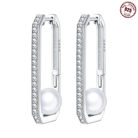 Серебряные серьги-кольца MISEFF