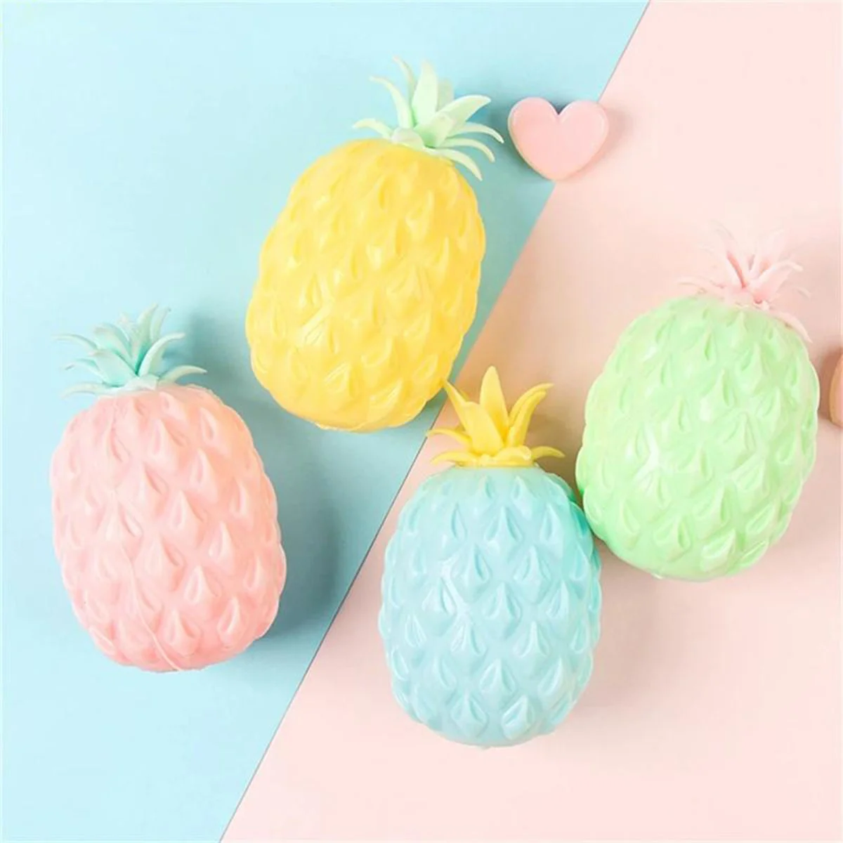 

Random 8*5cm ColorfulFruit Squeeze Ball Mesh Squishy Anti Stress Balls Fidget Toys Decompression Anxiety Venting Gift For Kids