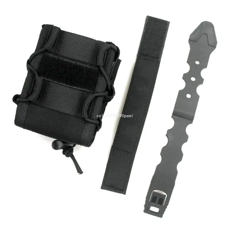 

Portable Nylon Handcuff With Clip Strap Open Top Handcuff Holder Wear-resistant Handcuff Holsters Belt Bag