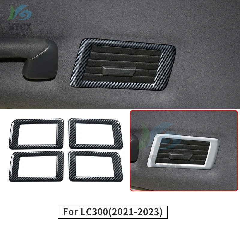 Фото Для Toyota Land Cruiser 300 2021 2022 2023, украшение для заднего вентиляционного отверстия, защитная наклейка LC300 FJ300, аксессуары для интерьера, тюнинг №5