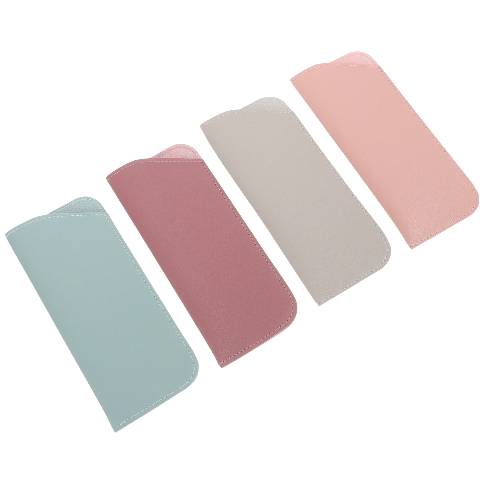 

4 Pcs Glasses Case Bag Soft Sleeve Travel Organizer Pouch Sunglasses Container