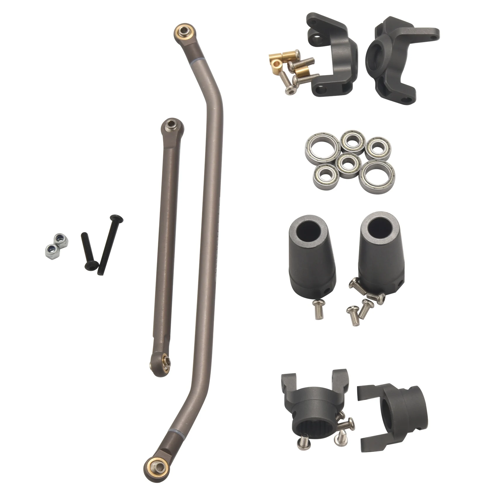 

Металлический стержень для рулевого кулака C ступица опорная осевая Блокировка стержень рулевого управления для 1/10 RC Crawler Axial RR10 WRAITH детали из титана