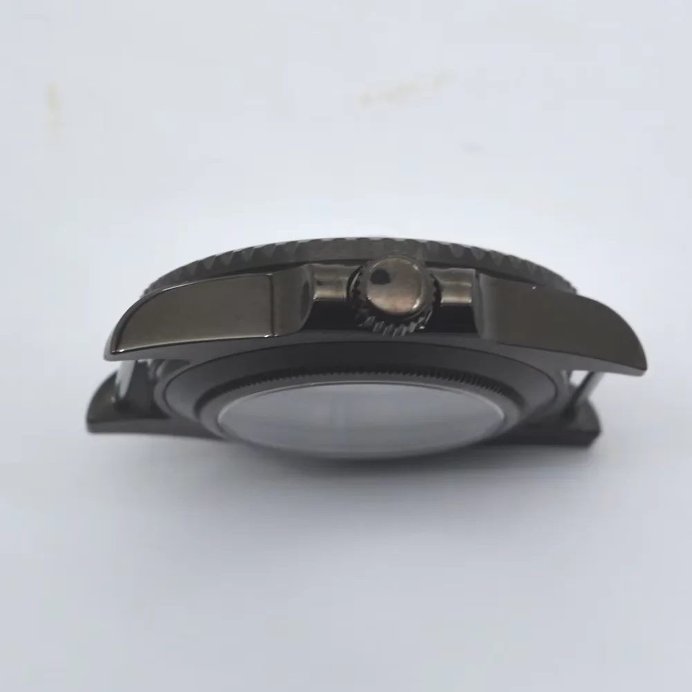 Черный корпус часов с PVD-покрытием 40 мм подходит для NH35 NH36 ETA2836 2824 Miyota 8205 8215 821A DG2813