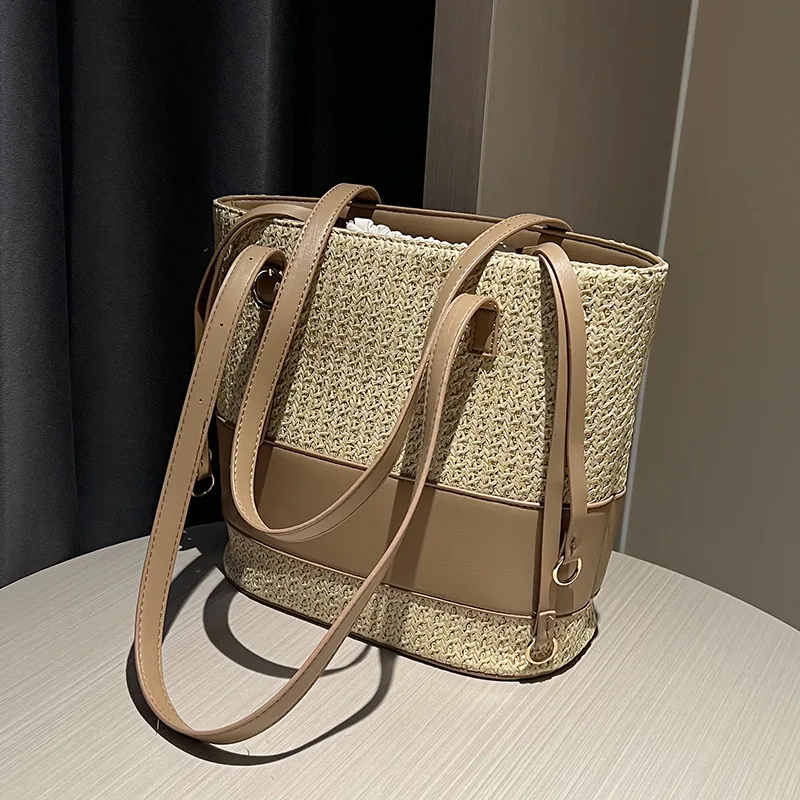 

2022 New Ladies Casual Shoulder Bag Popular Versatile Braided Messenger Bag High Quality Net Red Commuter Tote Bag Bucket Bag