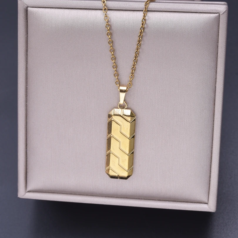 1 шт. Женская цепочка из нержавеющей стали с кулоном