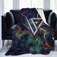 abstract new fashion 3d personality printed flannel blanket sheet bedding soft blanket bed cover home textile decoration