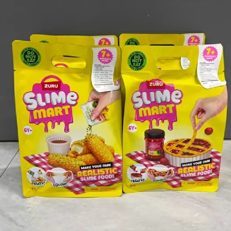Набор для творчества Zuru Slime Mart: Слайм для снятия стресса, имитация еды (гамбургер, пицца, пончик), интерактивный, креативный, забавный подарок (art.: 3920dc208f0b6) - 3920dc208f0b6